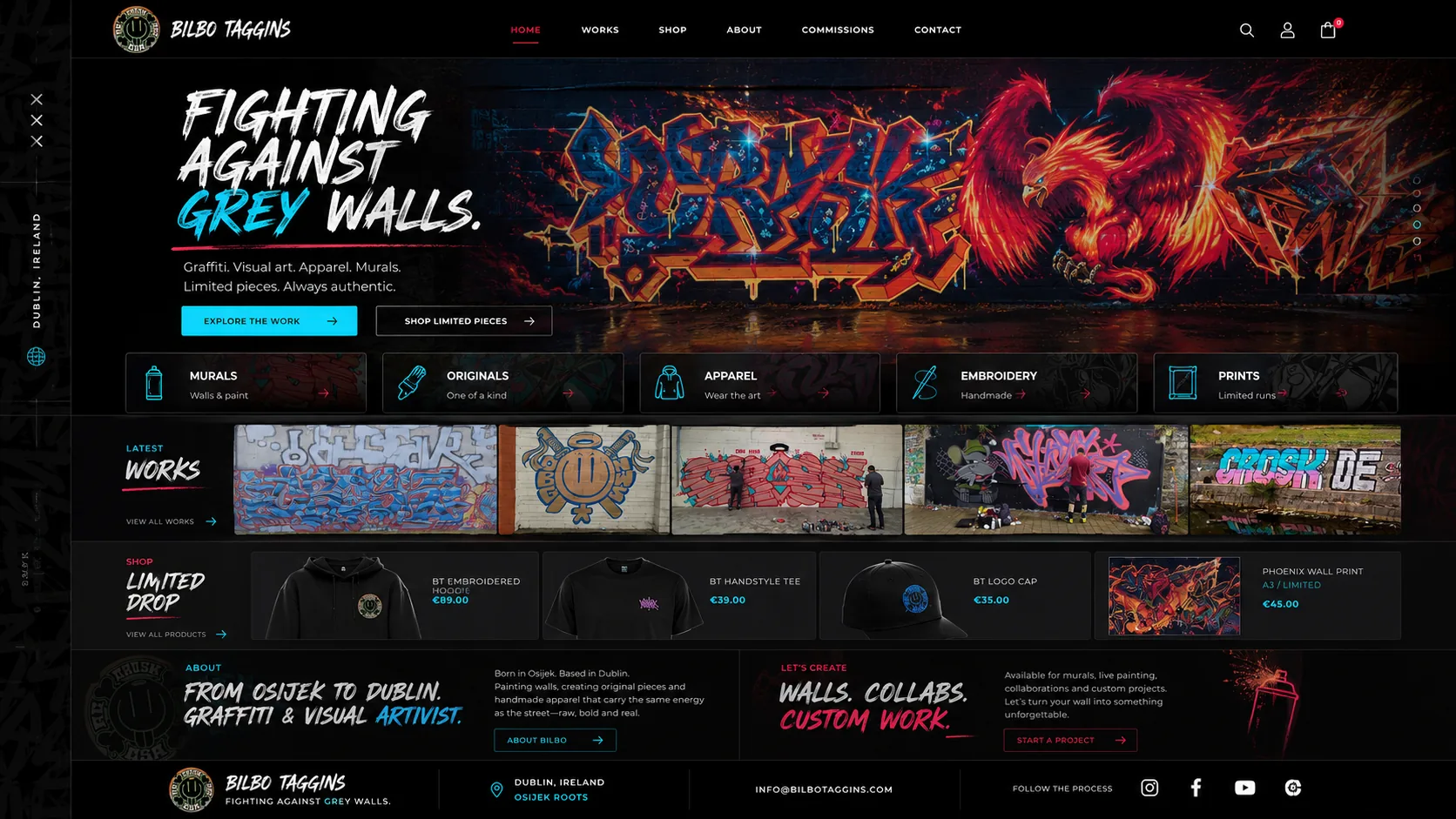 Homepage concept